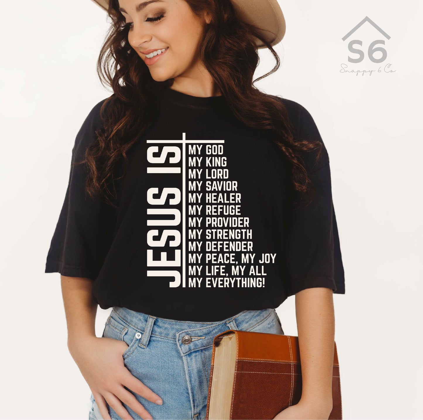 Jesus Is White Screen Print Transfer