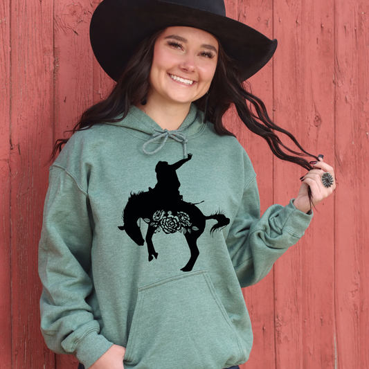 Roughstock Rose Bucking Horse Hoodie (Pre-Pack of 8)